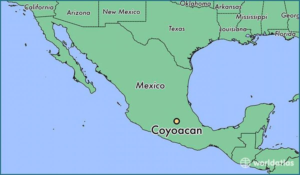 coyoacan מקסיקו סיטי מפה