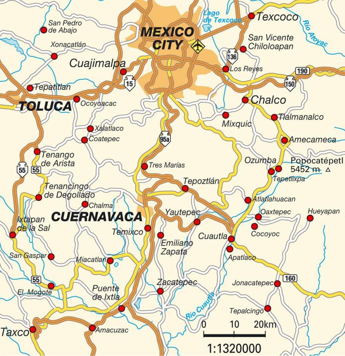 ciudad מקסיקו מפה