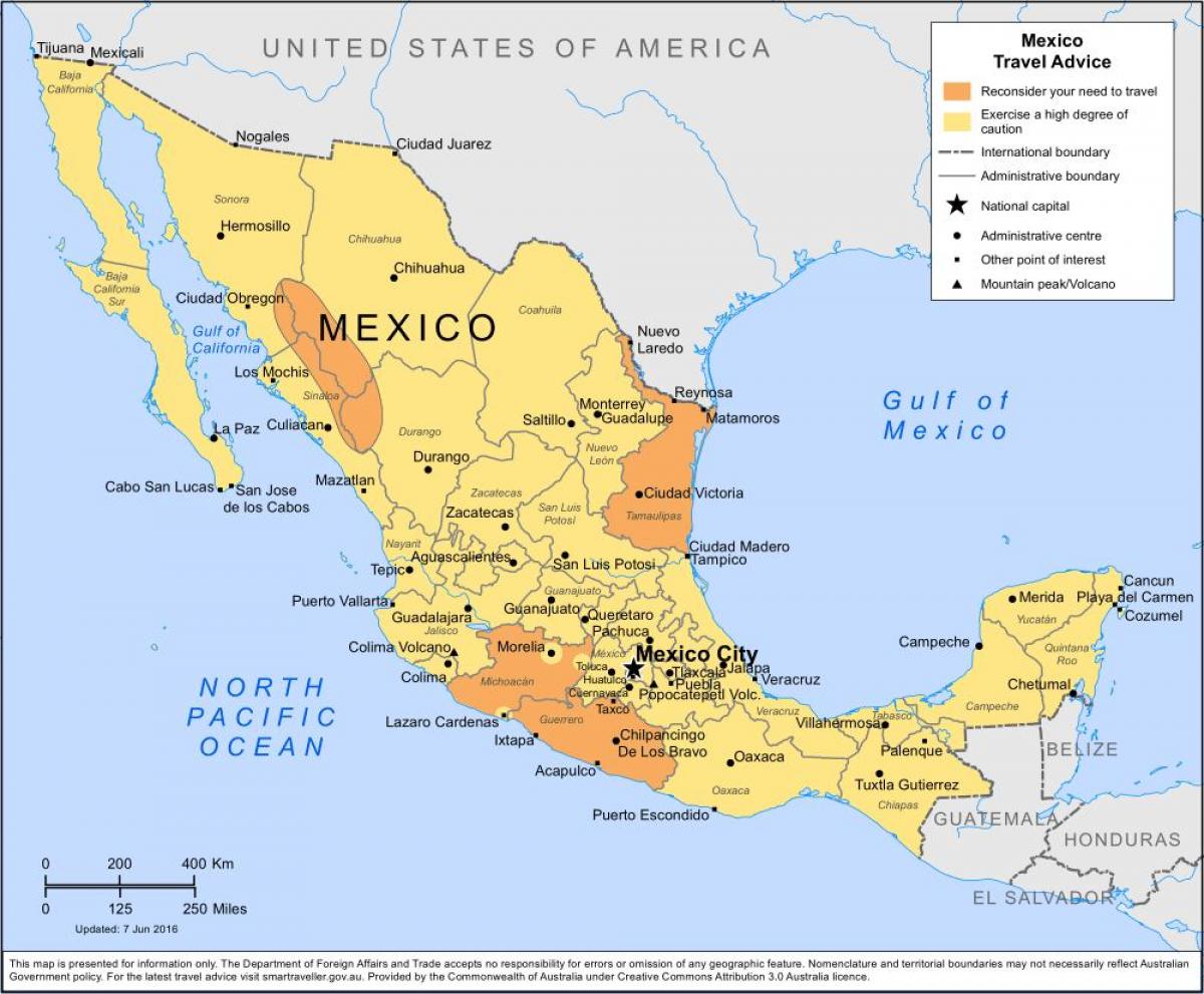 מפה של מקסיקו סיטי והסביבה