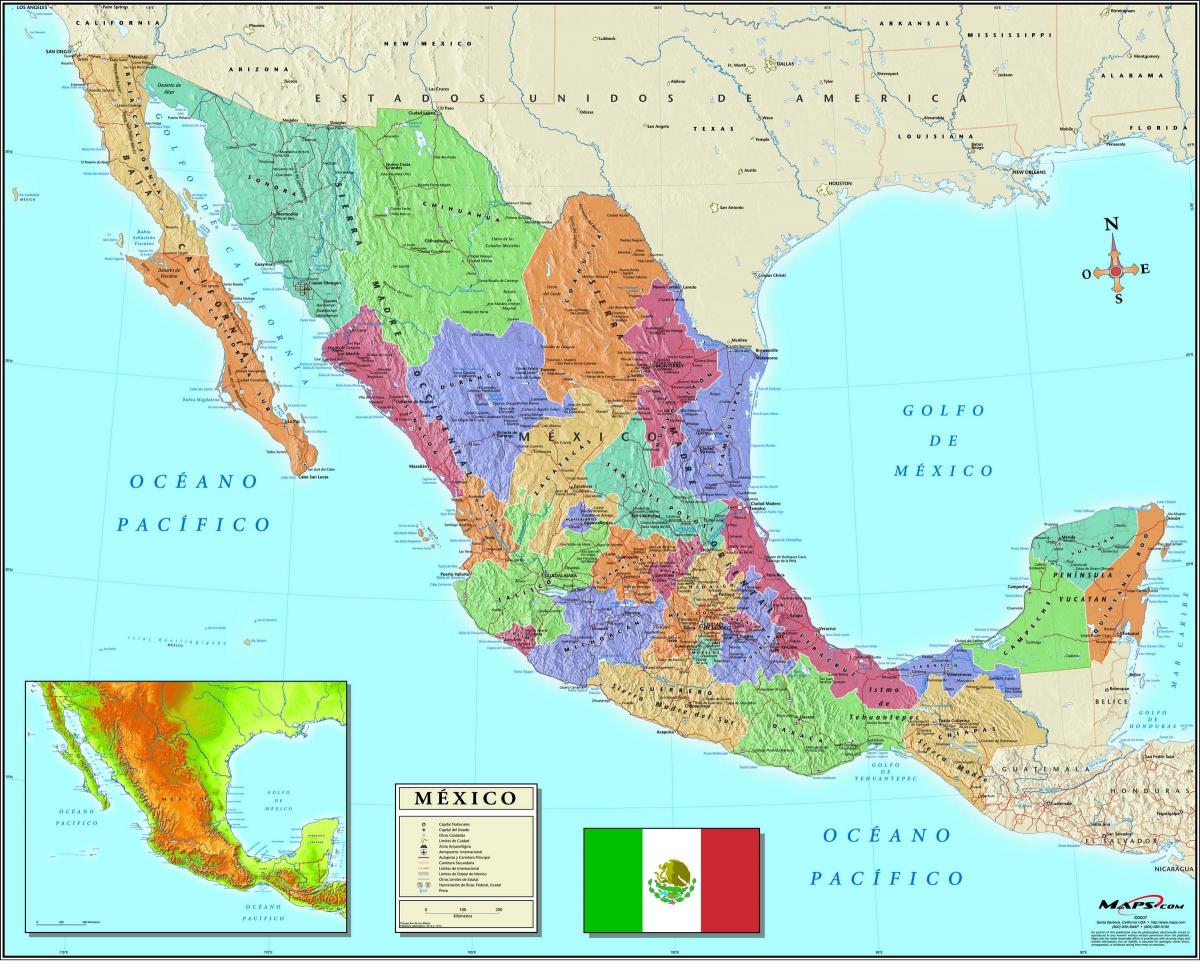 מפה של מקסיקו סיטי מיקוד