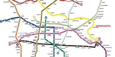 מקסיקו סיטי הרכבת המפה