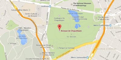 Chapultepec פארק מפה