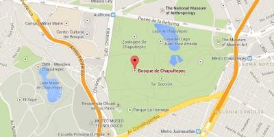 Chapultepec פארק מפה