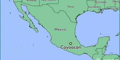 Coyoacan מקסיקו סיטי מפה