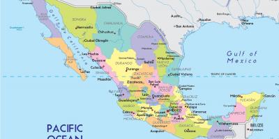 מפה של מקסיקו סיטי המדינה