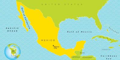 מפה של מקסיקו סיטי.
